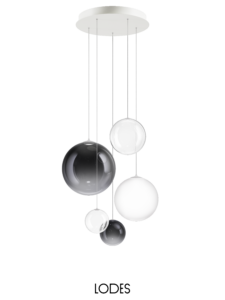 Boules lumineuses sur base ronde