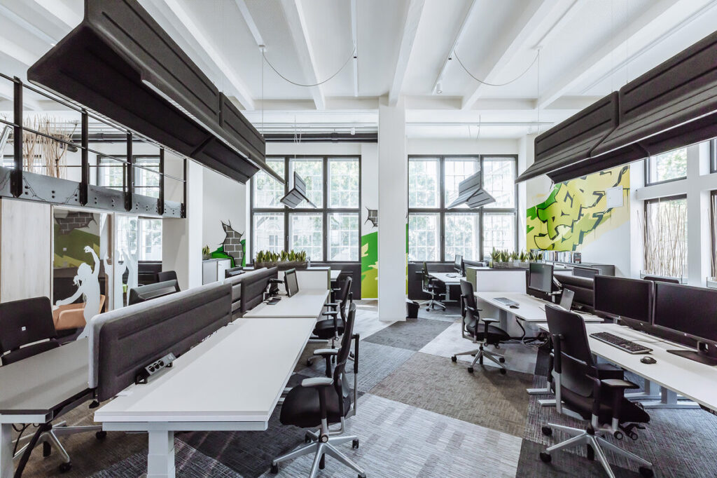 Eclairages de bureaux anti-bruits