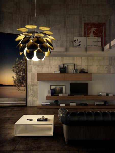 Marset Discoco Suspension Noir Or